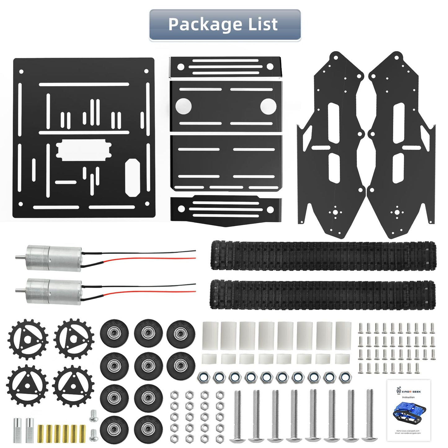 YonPhsy Robot Tracked Tank Car Chassis, Shock Absorbing Robot Chassis Full-Metal Robotic Moving Platform Track for Raspberry Pi Arduino Jetson Microb DIY Maker Smart Car Learning Kit