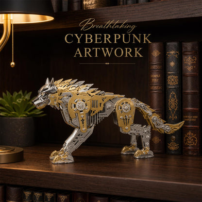 3D Metal Puzzle for Adults,Mechanical Wolf Puzzle Building Set，3D Metal Model Kit, Brain Teaser Puzzles DIY Assembling for Stress Relief - A Collectible Gift for a man (Wolf)
