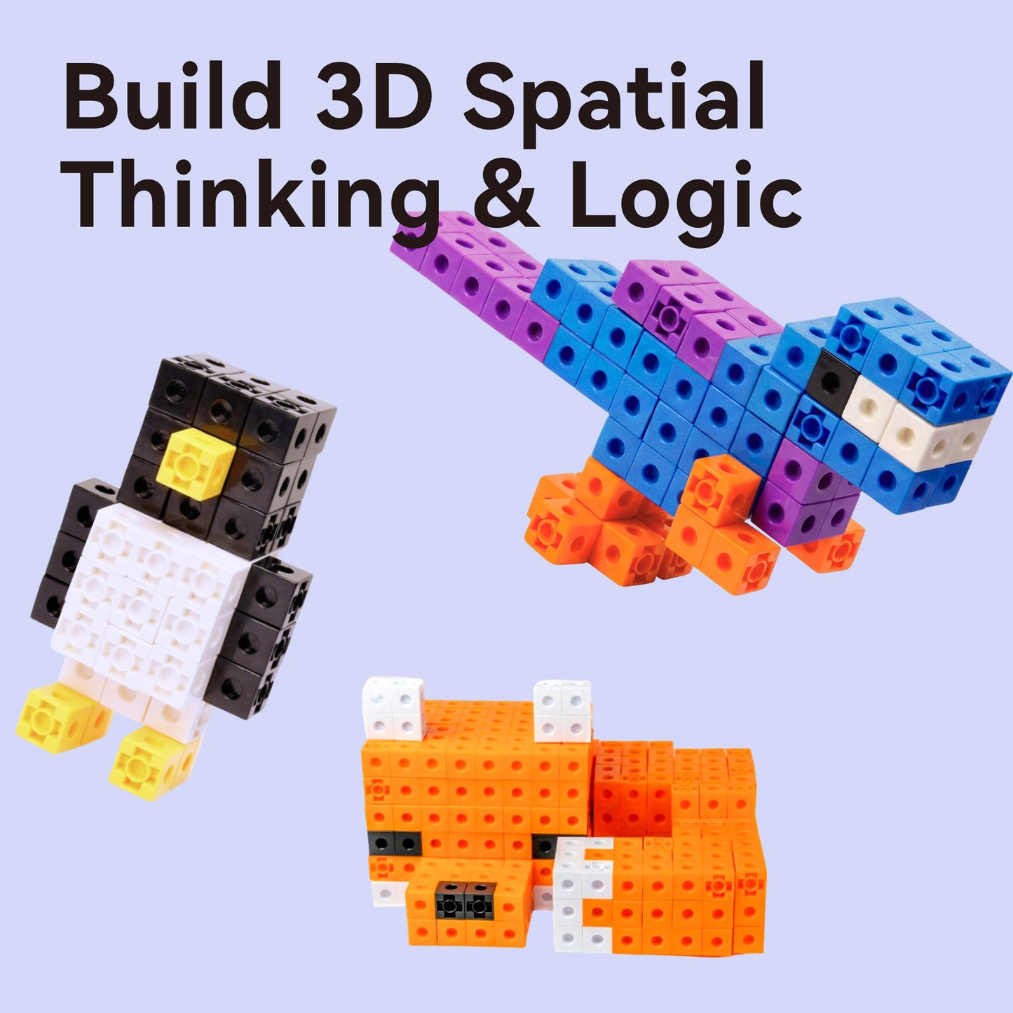 Dotimo 300-Piece Math Linking Cubes for Kids Ages 4-8 – Educational Counting Blocks & Snap Manipulatives – 10 Colors Counting Cubes for Preschool Learning, Classroom & Homeschool(300-Cubes)