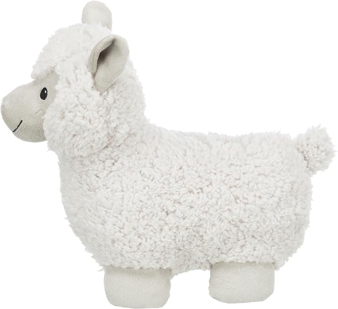 TRIXIE Be Eco Eyleen The Alpaca Plush Dog Toy for All Dogs, 10" Fun and Cuddly Squeaky Dog Toy, 96% Recycle Material