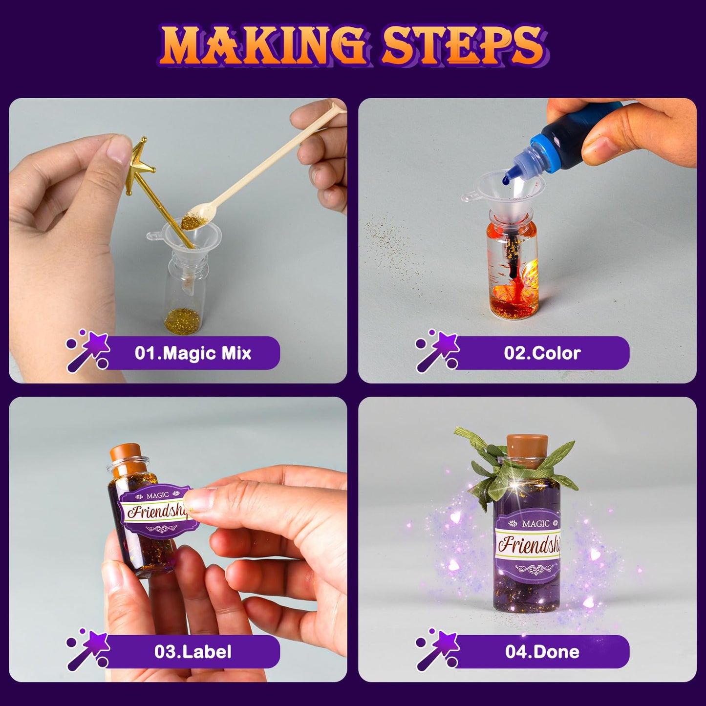 Magic Potion Kit for Girls,22 Potions Magic Mix Set for Kids 6 7 8 9 10 11 12 Years Mystery Potion Making kit Art Craft Kit Gifts Toys for Christmas Halloween Birthday