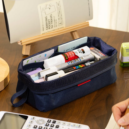 CICIMELON Pencil Case Large Capacity Pencil Pouch Pen Bag for School Teen Girl Boy Men Women (Navy)
