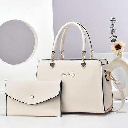 Xiaoyu Fashion Purses and Handbags for Women Elegant Crossbody bag Ladies Top Handle Satchel Shoulder Bags 2-Piece Set Small Totes (White2)