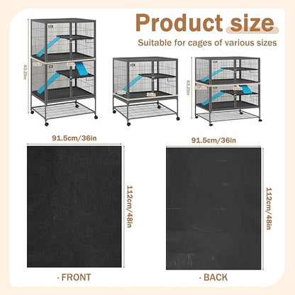 Drydiet 56" x 42" Ferret Playpen Mat, Under Pet Cage Liner, Absorbent/Waterproof Felt Pad for Ferret Cages, Bird Cage Reptile Aquariums, Dog Kennels, with Non-Slip Backing for Hard Floors