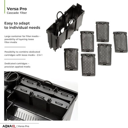 Aquael Versa Pro 60 Power Filter - Hang On Back Filter for Aquariums
