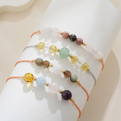 Fezodo Empath Protection Bracelets Gifts for Her, Healing Takes Time Bracelet Natural Energy Crystal Beaded Bracelet Chistmas Valentines day Birthday Gift for Friends Women Men