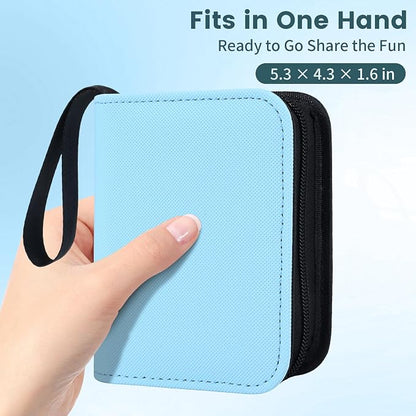 Mini Trading Card Binder Album, 1 Pocket Card Binder with 20 Double-Sided Pages 40 Pockets, Side Loading Small Card Binder for Trading Cards, Single Card Holder Book for Collectors and Kids