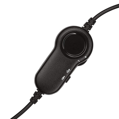 Logitech H151 Wired Headset, Analog Stereo Headphones with Rotating Noise-Cancelling Microphone, 3.5 mm Audio Jack, in-Line Controls, PC/Mac/Laptop/Tablet/Smartphone - Black