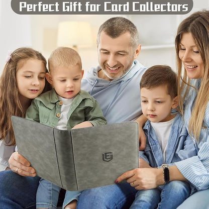 12 Pocket Card Binder,720 Pocket Trading Card Binder，Side Loading Collectible Card Albums for MTG, for TCG Football, Sports, Game Cards Grey