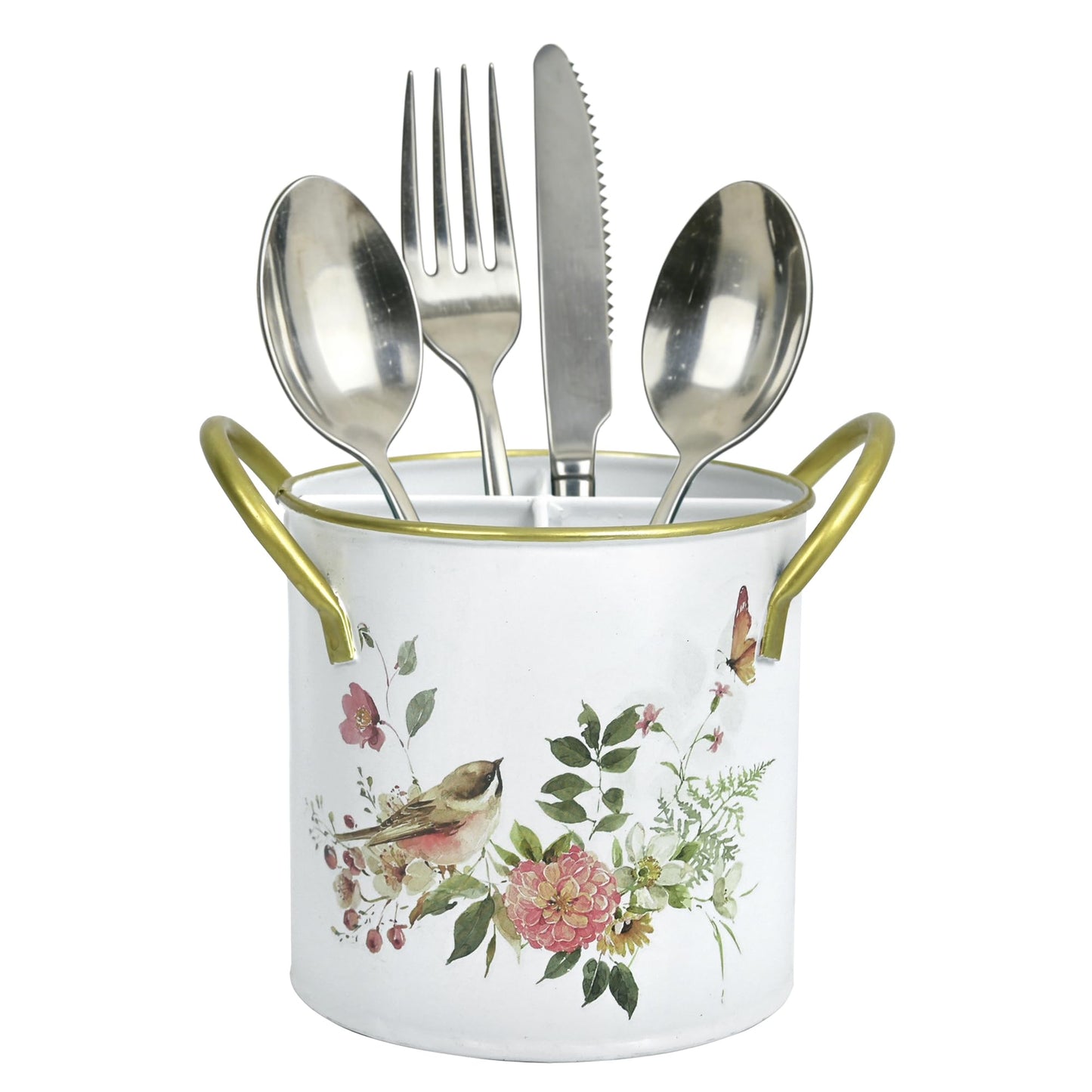 Z&Z ornamentorum Kitchen Utensil Holder for Kitchen Cunter Stylish kitchen Cooking Utensil Organizer 4.57*5.43inch Farmhouse Spatula Holder for Countertop