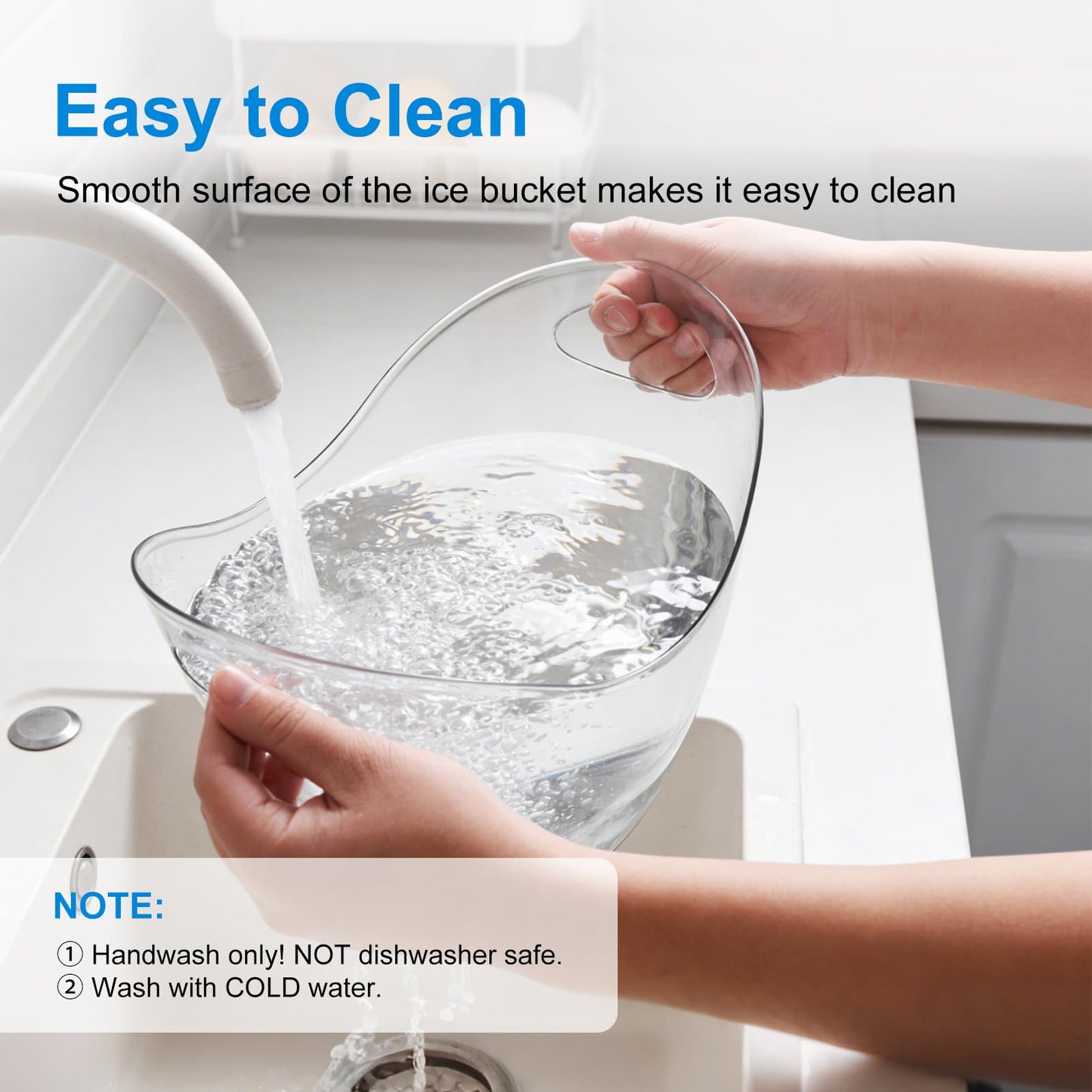 3.5L Ice Bucket for Parties 2 Pcs (in 1 Package), Portable Drink Bucket for Cocktail Bar, Plastic Champagne Cooler for Beverage/Wine/Beer, Mimosa Bar Supplies Chiller Tub with Scoop