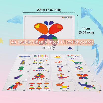 Odoorgames 100 Pcs Translucent Bear Counters - 10 Colors - Kindergarten Classroom & Light Table Manipulatives，36 Pcs Translucent Pebbles, Rainbow Stones,Light Table Manipulatives Preschool