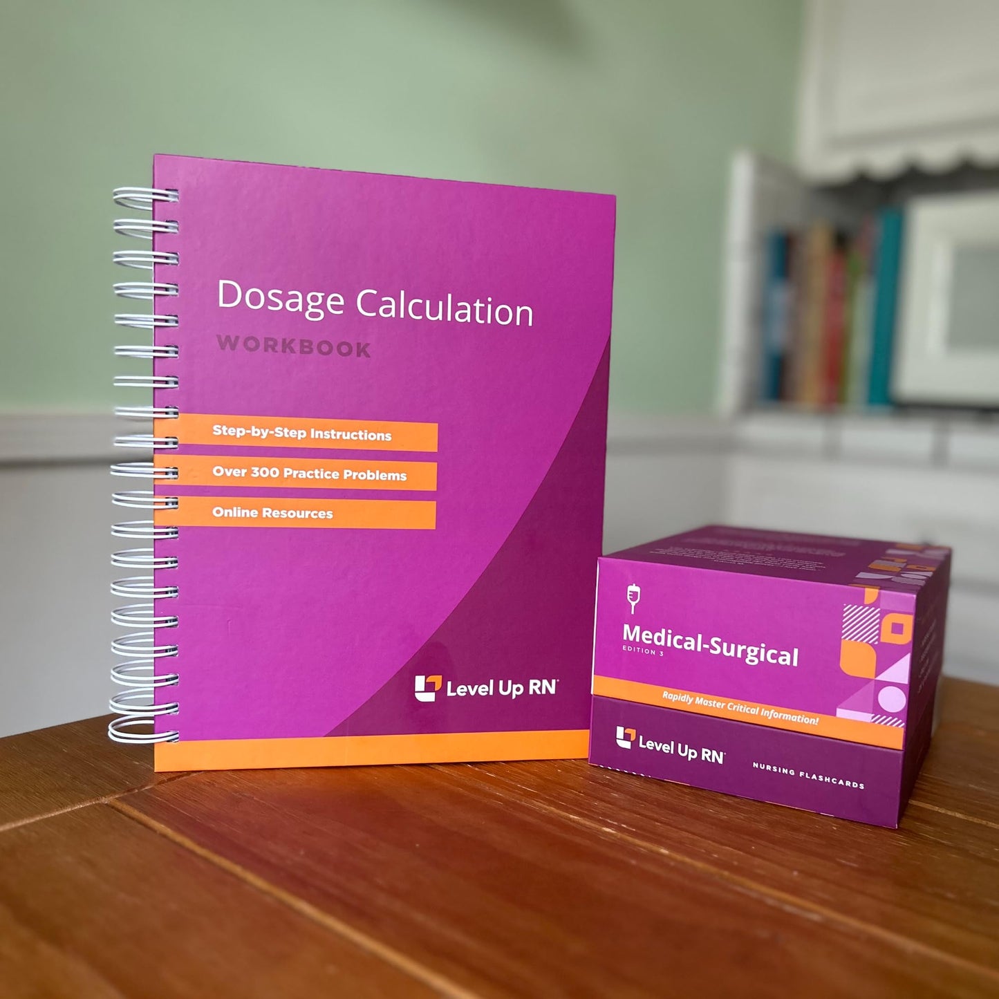 Medical Surgical Flash Cards + Dosage Calculations Workbook - 2026-2027 NCLEX ATI HESI Test Preparation