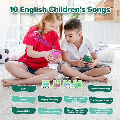Spanish & English 420 Words Bilingual Talking Flash Cards for Toddlers 1 2 3 4 5 6 Year Olds, Montessori Learning Toys, Pocket Speech Therapy Autism Toys, Sensory Preschool Educational Birthday Gift