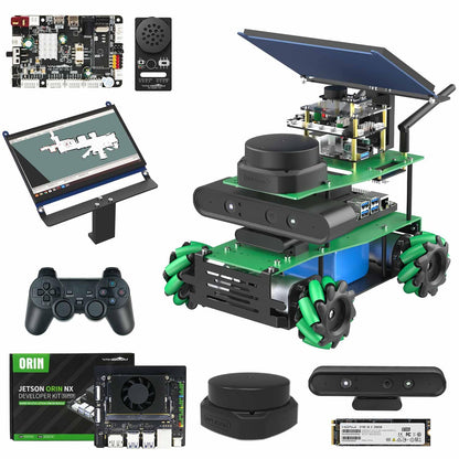 Yahboom ROS2 Python Programming Robot Kit Orin NX 16GB 157 Tops Powered Educational Robot AI Voice Module, AI Vision Mapping Navigation for Mechanical Engineers (ULT Ver-with Orin NX Super 16GB)