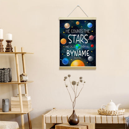 Nopoben Outer Space Poster Hanger Frame, Solar System Canvas Wall Art, Planets Wall Decoration for Kids, Nursery Classroom Kids Room Playroom Preschool Decor(12x16 Inches)-03