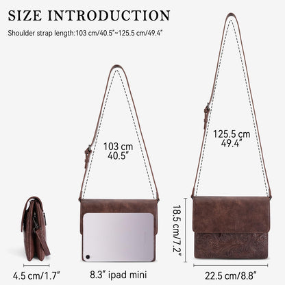 MEITRUE Small Crossbody Bags for Women, Vegan Leather Cell Phone Purse with Adjustable Strap