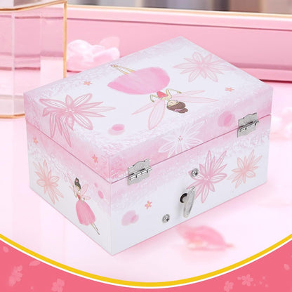 TAOPU Girl's Gift Music Box with Spinning Ballerina,Fairy Design Musical Jewelry Box for Kids Jewel Storage,Toys for Girls