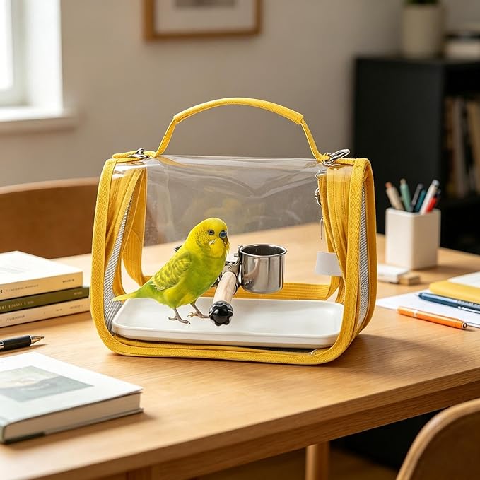 Bird Carrier,Transport Bag for Bird with Perch - Outdoor Cockatiel Bag | for Parrot Parakeet Cockatiel Conure Cockatoo Outdoor Travel Camping Road Trip Vacation