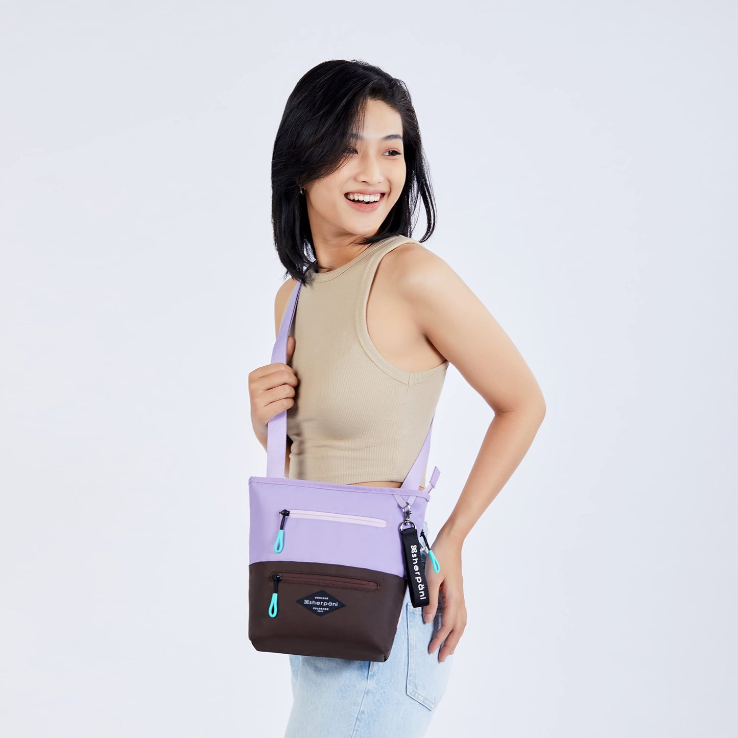 Sherpani Sadie, Nylon Crossbody Bag, Lightweight Shoulder Bag, Travel Cross Body, Crossbody Purse for Women, RFID Protection, Removable Coin Purse, Travel Gift (Chromatic Classic)