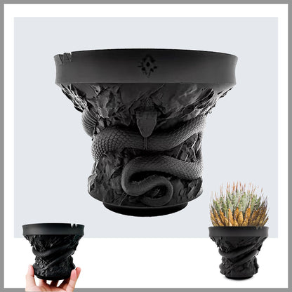 Dak Haan Succulent Pot with Drainage – Indoor Plant Pots, Artistic Design Flower Pots,Personalized Custom Mothers Day Plant Pot, ShallowSucculents Pots Bowls for Home, Office, Weddings & Party Décor