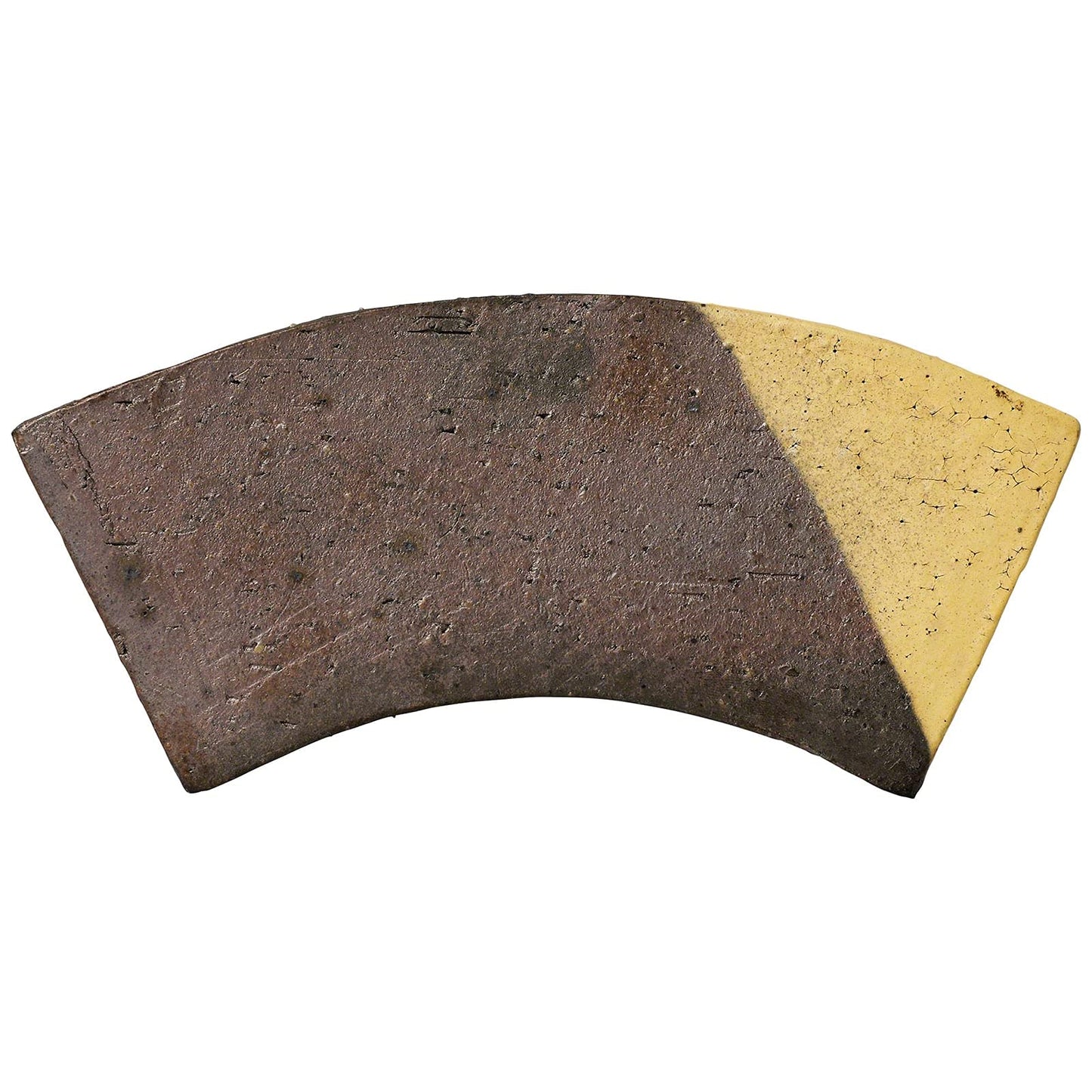Wazakura Tokoname Series Handmade Fan Shaped Bonsai Pot with Drainage Holes 6.8 inch (174mm) Made in Japan, Artisan Ceramic Garden Container, Decorative Flower Planter - Fan Shape