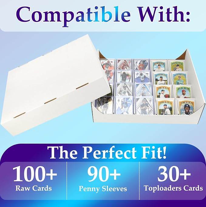Storage Standard Card Sorting Tray With a lid,Stackable Trading Cards Raw For 20-Compartment Card Sorting Tray With index Labels,Sleeved or Toploaders for Mtg,Tcg,Sports Cards.Cardshow Vendor Showcase