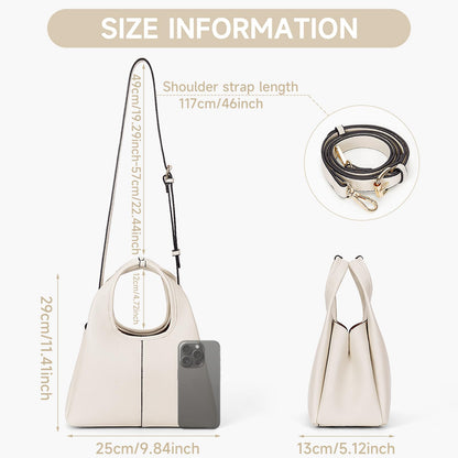 Women's Top Handle Handbag Small Satchel Bags Trendy Hobo Purse Crossbody Bag Faux Leather Shoulder Bag Satchel Purse