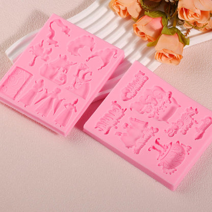 ICNYEKl Halloween Witch Sisters Silicone Mold 2 Pcs, 3D Halloween Hocus Pocus Fondant Mold, for Cupcake Toppers, Halloween Party Cake Decoration, Candy, Chocolate, Sugar Craft, Resin, Plaster, Clay