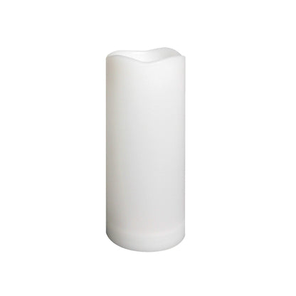 Waterproof Outdoor Flameless Pillar Candle with Timer Battery Operated Electric LED Candle Set for Gift Home Décor Party Wedding Supplies Garden Halloween Christmas Decoration, 1 Pack, 3” x 7”