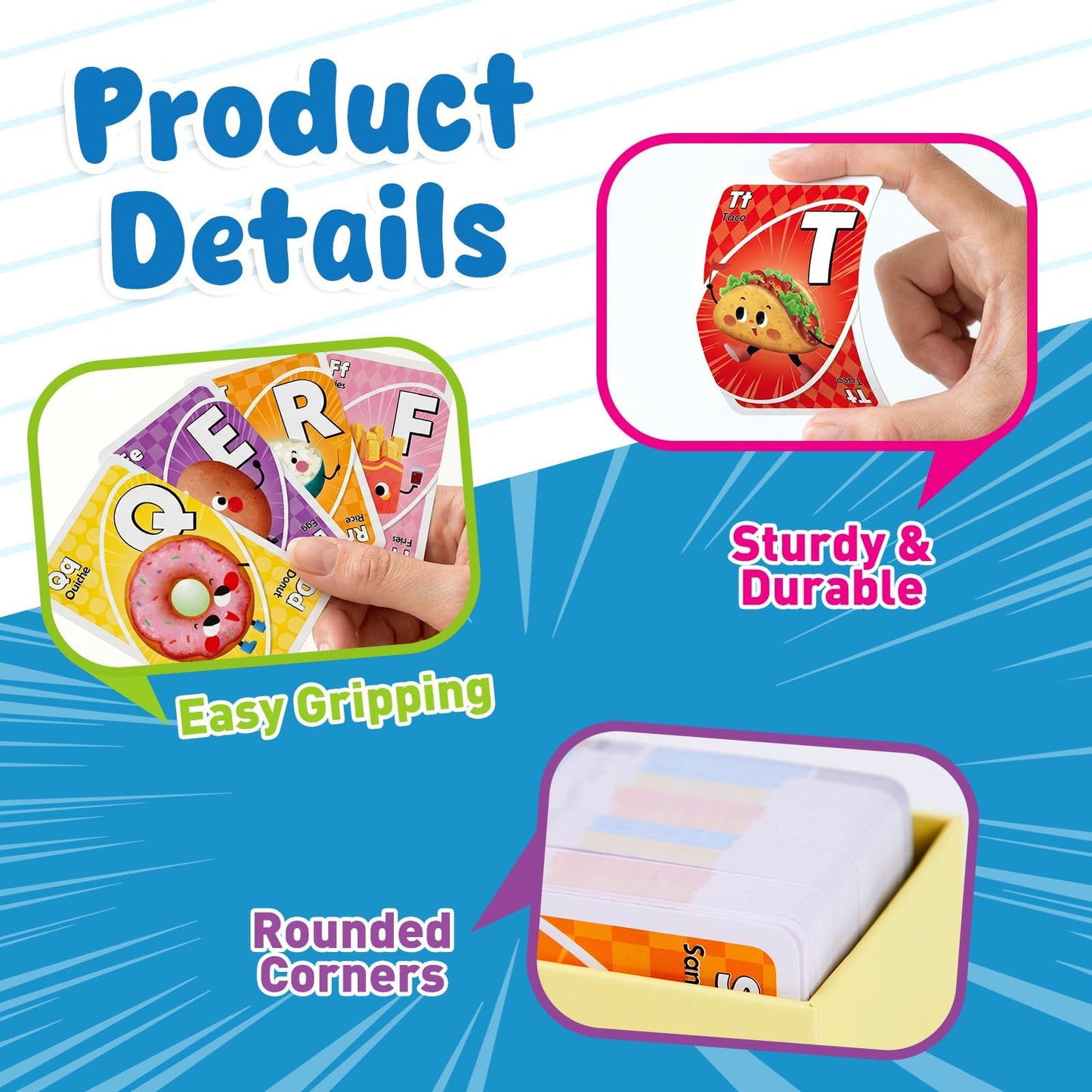 Alphabet Flash Cards for Kids Ages 4–8, 148 Double-Sided Symbol Matching Flash Cards, Toddler Letter & Color Flashcards, Kindergarten Classroom Homeschool Preschool Learning Activity
