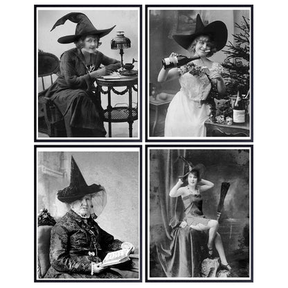 Goth Witch Room Decor Set - Wicca Wiccan Witchcraft Supplies Wall Art - Gothic Home Decor - Pagan Gifts - Black Magic Wall Print - Witchy Room Artwork - Grimoire Witches - Halloween Decorations prints