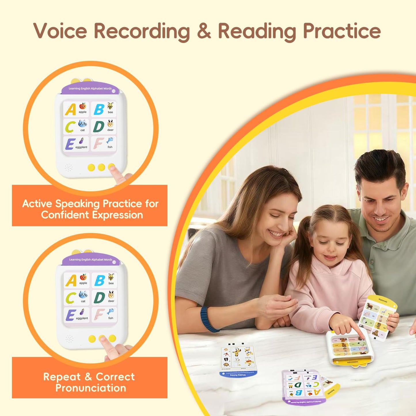 Talking Flash Cards, Montessori Learning Toy with 700+ Words, Built-in Stories & Songs – Educational Talking Flash Cards for Speech Therapy, Autism, and Toddler Gifts for Ages 3, 4, 5, 6
