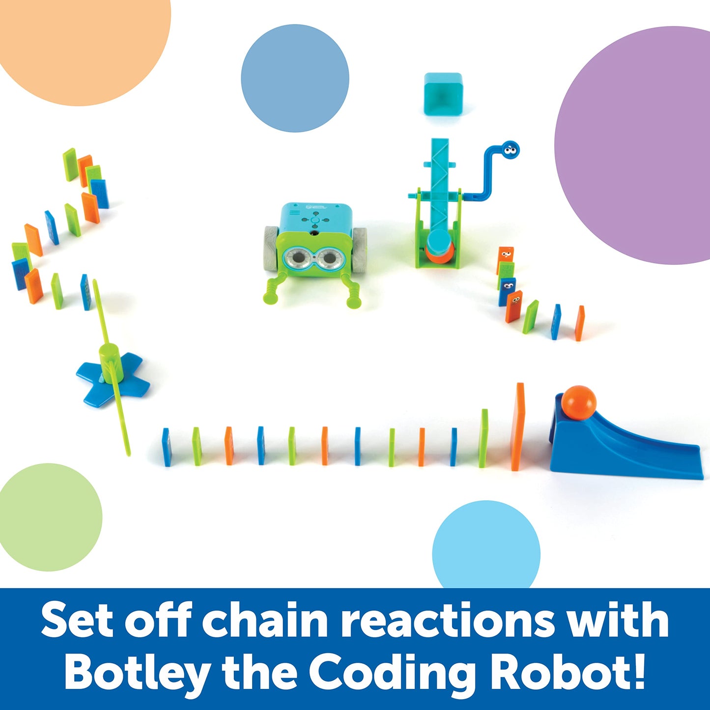 Learning Resources Botley Coding Robot Kit Action Challenge Set, Chain Reaction Game STEM Robot Accessory Pack for Coding Robots for Kids Ages 5 and Up