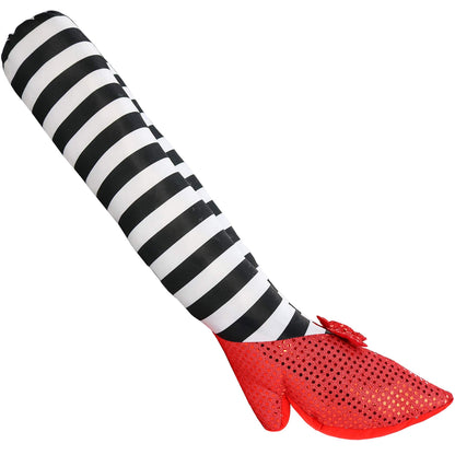 Skeleteen Wicked Witch Legs Prop - Crushed Witches Feet with Ruby Slippers Yard Decoration Props for Outdoor and Indoor
