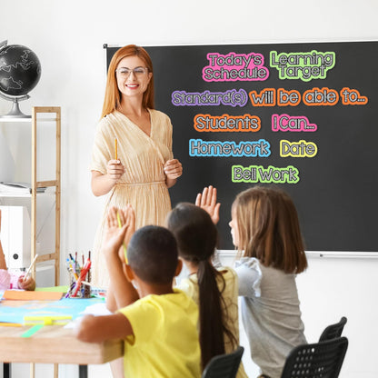 AmazingSpark 12 Pcs Classroom Schedule Magnets Reusable Today's Schedules Learning Target Magnets Set Class Dry Erase Labels for Whiteboard Bulletin Board Decor School Elementary Subjects Organization