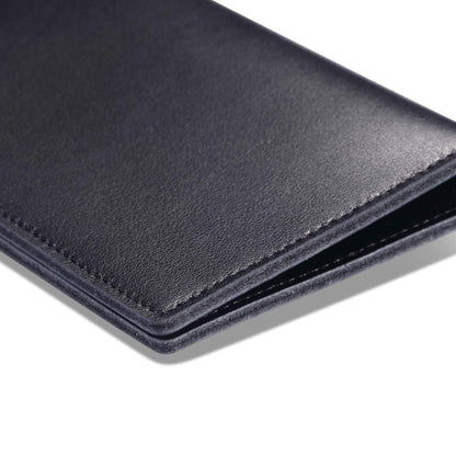 HISCOW Minimalist Thin Bifold Card Holder - Italian Calfskin
