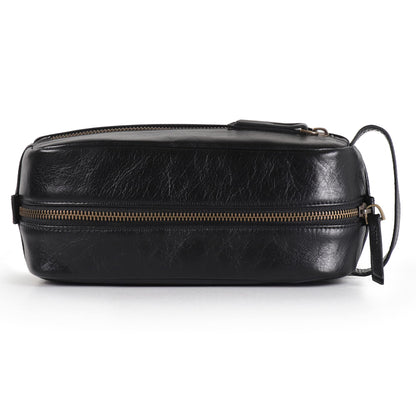 Londo Genuine Leather Travel Toiletry Bag – Makeup, Shaving Organizer, Dopp Kit for Men & Women, Durable & Stylish Travel Accessory