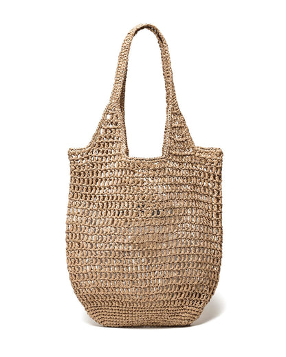 SUANNI Straw Beach Bags for Women, Large Woven Tote Bag, Summer Shoulder Bag, Lightweight Casual Purse Hobo Handbag for Vacation Shopping Travel(Khaki)