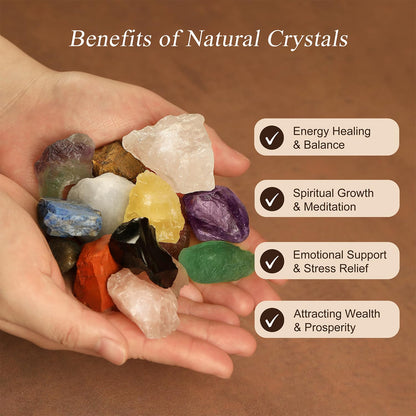 Crystal Tree of Life 7 Chakra Healing Crystal Trees Healing Stones for Office Desk Decor Home Living Room Decorations, Handmade Creative Good Luck Meditation Birthday Gifts for Women, Mom, Daughter