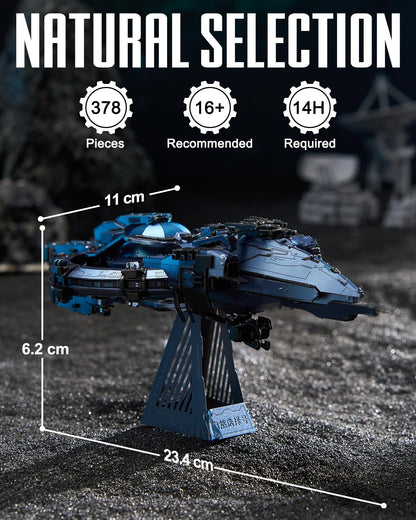 Piececool 3D Metal Puzzles for Adults, Three-Body Natural Selection Starship Model Kits Spaceship Building Set, DIY Hobby Crafts for Adult Difficult 3D Puzzles for Family Time,Home Decor Best Gifts