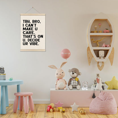 DOI-LANEE Funny Classroom Posters Hanger Frame, Math Classroom Must Haves Canvas Wall Decor, Homeschool Decor, High School Gifts for English Teachers Students Teen Boys Girls 16x12 Inch
