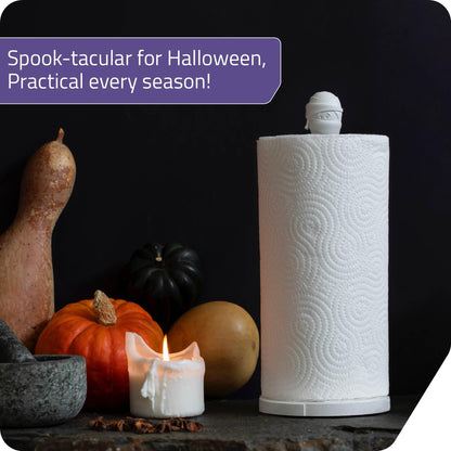 Peleg Design Tangled Joe - Fun Kitchen Gadget, Cute Paper Towel Holder with Mummy Design, Cool and Decorative Kitchen Roll Stand for Halloween & Everyday Use