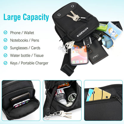 HUANLANG Drop Leg Bag for Men Women - Motorcycle Thigh Bag with Removable Leg Harness for Outdoor Activities