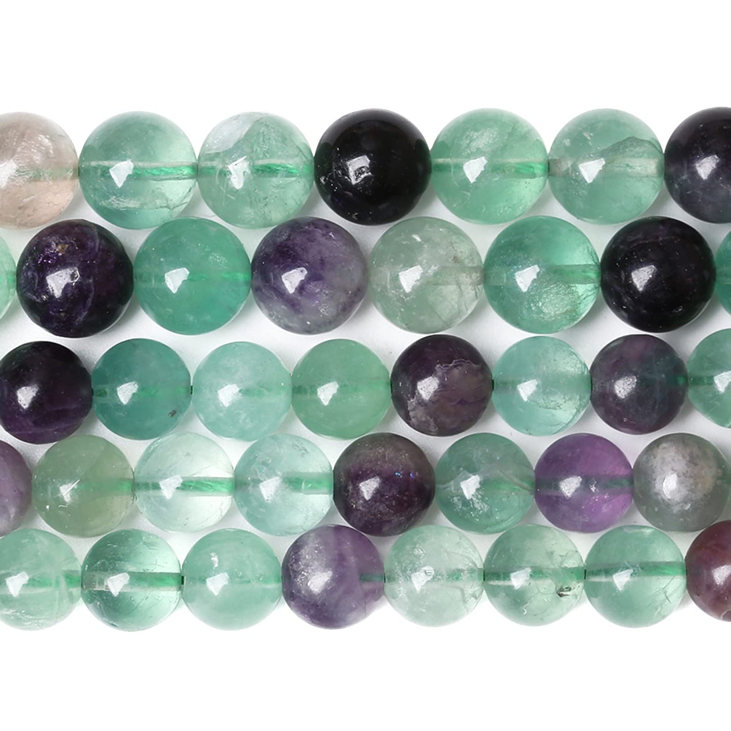 4MM 86PCS Natural Stone Green Fluorite Gemstone Beads for Jewelry Making DIY Bracelet 1 Strand