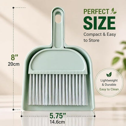 Rypet Cage Cleaner for Guinea Pigs, Hamsters, Chinchillas, Rabbits, Reptiles, Hedgehogs and Other Small Animals - Mini Dustpan and Brush Set Cleaning Tool for Animal Waste (1 Pack)
