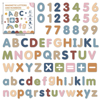 77 PCS Magnetic Letters and Numbers Fridge Magnets ABC Alphabet 123 Math Educational Learning Refrigerator Whiteboard