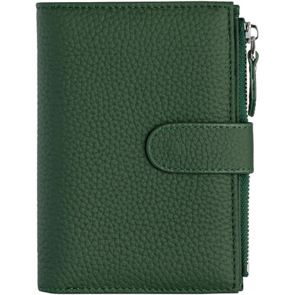 ilovever Passport wallet and Card Slot Combo RFID Blocking Slim Leather Travel Passport Wallet for Men and Women with Zippered Coins Pocket Passport holder, Green