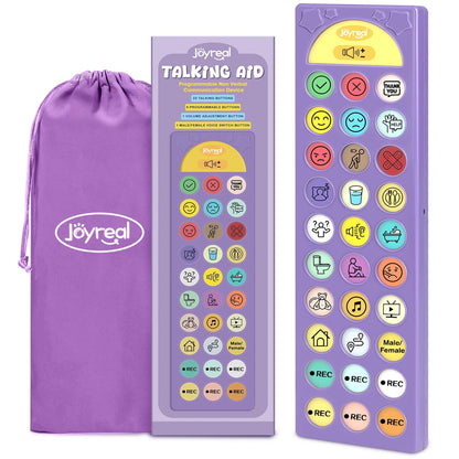 AAC Device for Autism, Joyreal Non Verbal Communication Tools for Speech Therapy & Stroke Rehab. Autism Talking Aids with 6 Programmable Buttons & Adjustable Volume, Autism Toys for Kids and Adults