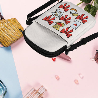 BNQL Alice Crossbody Bag Fairy Tale Fans Gift Mad Hater Hat Gifts Night Tea Party Gifts Mad Hatter Tea Party Shoulder Bag